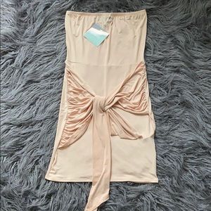 Missguided Bandeau Tie Side Bodycorn dress